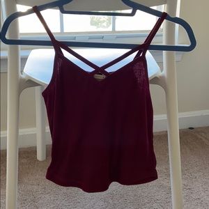 sexy cross cross tank top